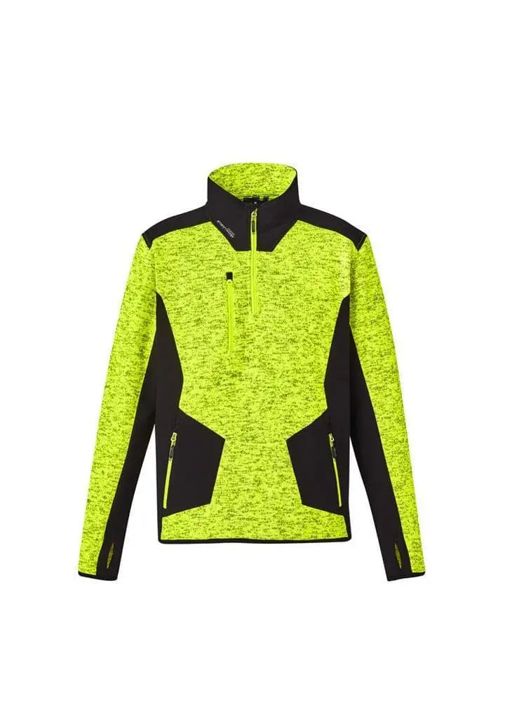 Unisex Streetworx Reinforced 1/4 Zip Pullover ZT380 Work Wear Syzmik XXS Yellow/Black